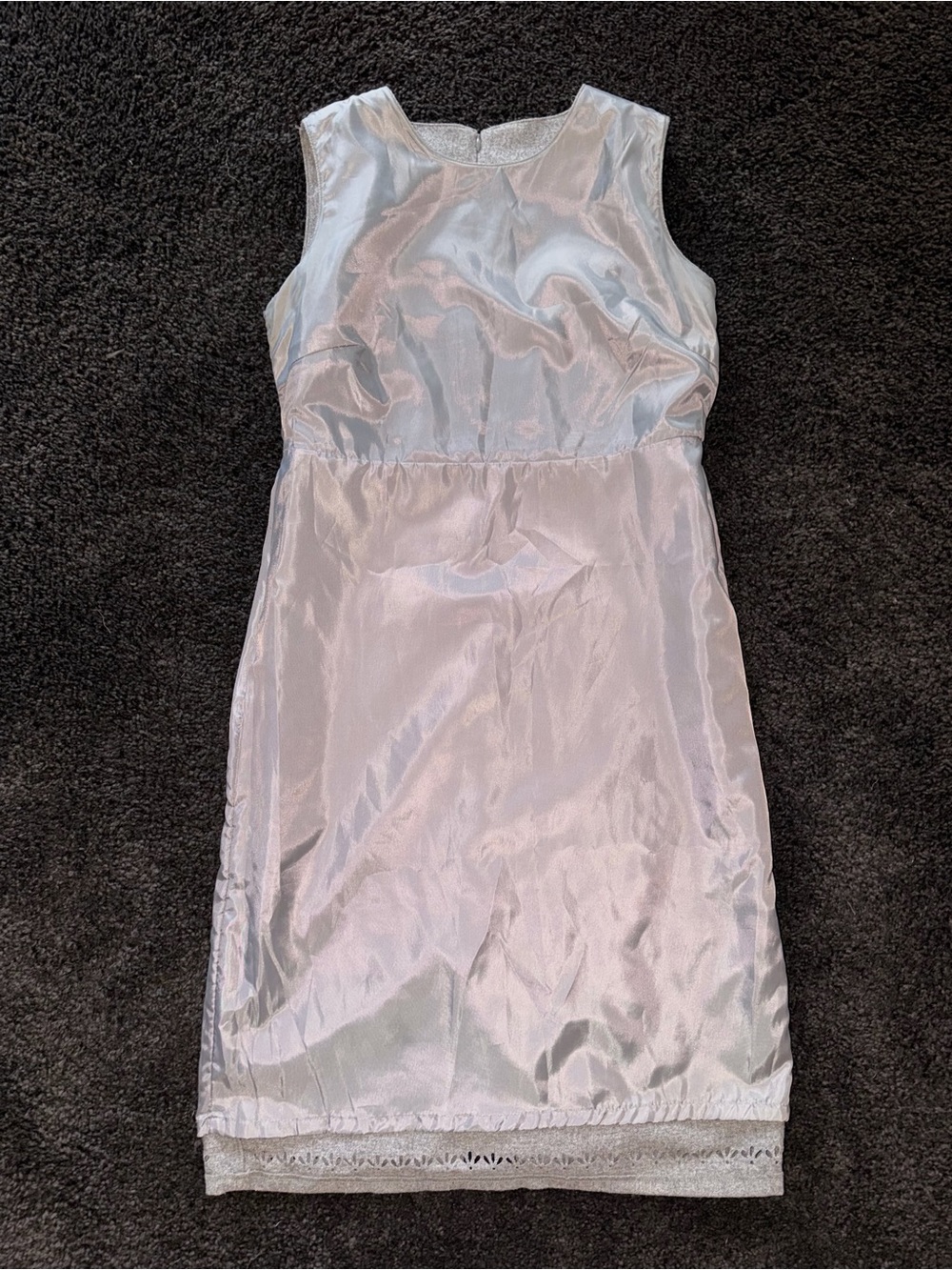 GAP Gray Wool Blend Sheath Dress Size 10 Lined Work Holiday Career Winter - Picture 7 of 11